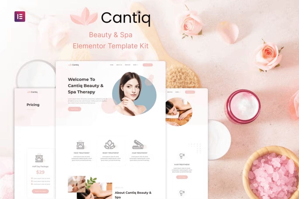 Cantiq – Beauty & Spa Elementor Template Kit