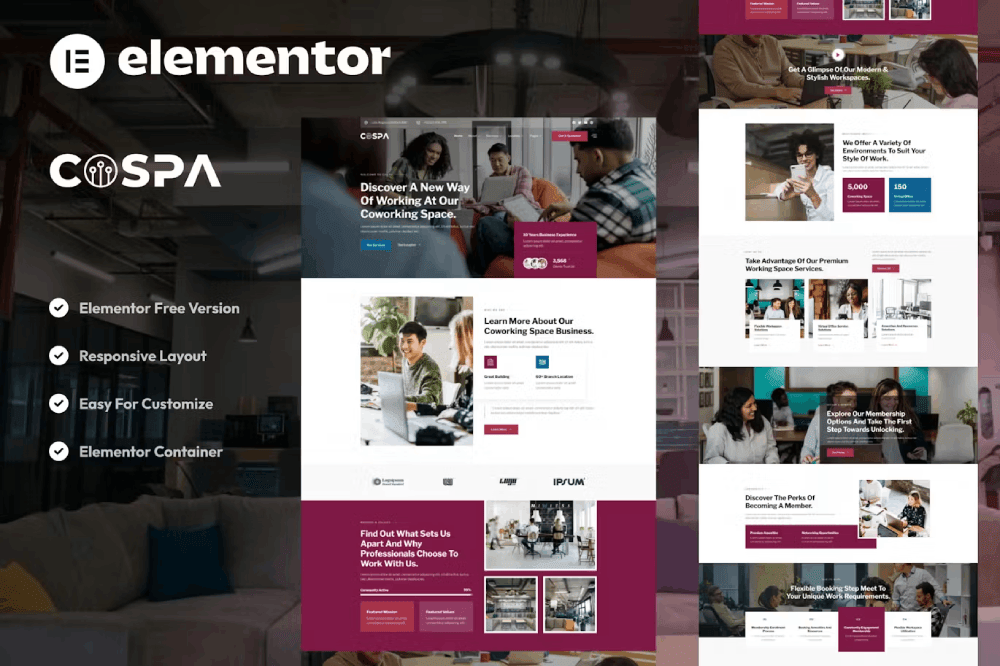 Cospa Elementor Template Kit