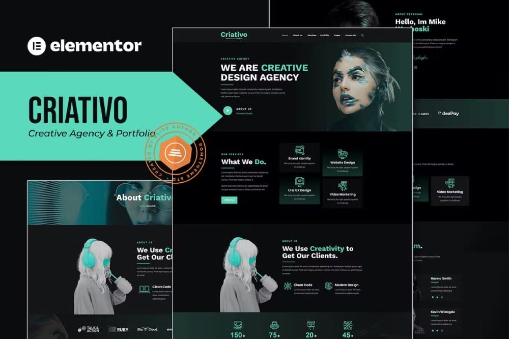 Criativo – Creative Agency & Portfolio Elementor Template Kit
