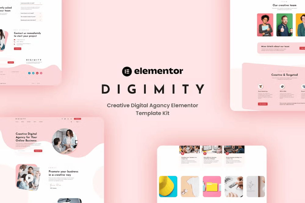 Digimity – Creative Digital Agency Elementor Template Kit