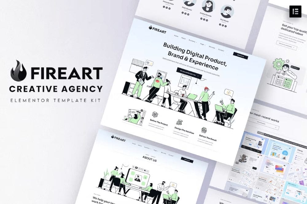 Fireart – Creative Agency Elementor Template Kit