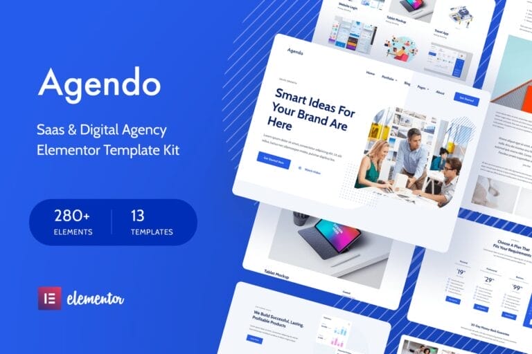 Agendo Digital Agency and Creative Elementor Template Kit