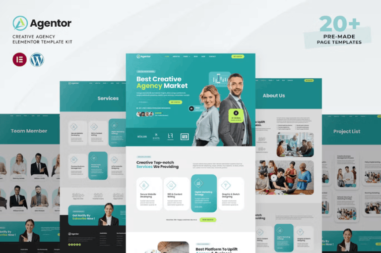 Agentor Creative Agency Elementor Pro Template Kit