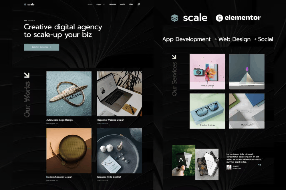 Scale – Creative Agency Elementor Template Kit