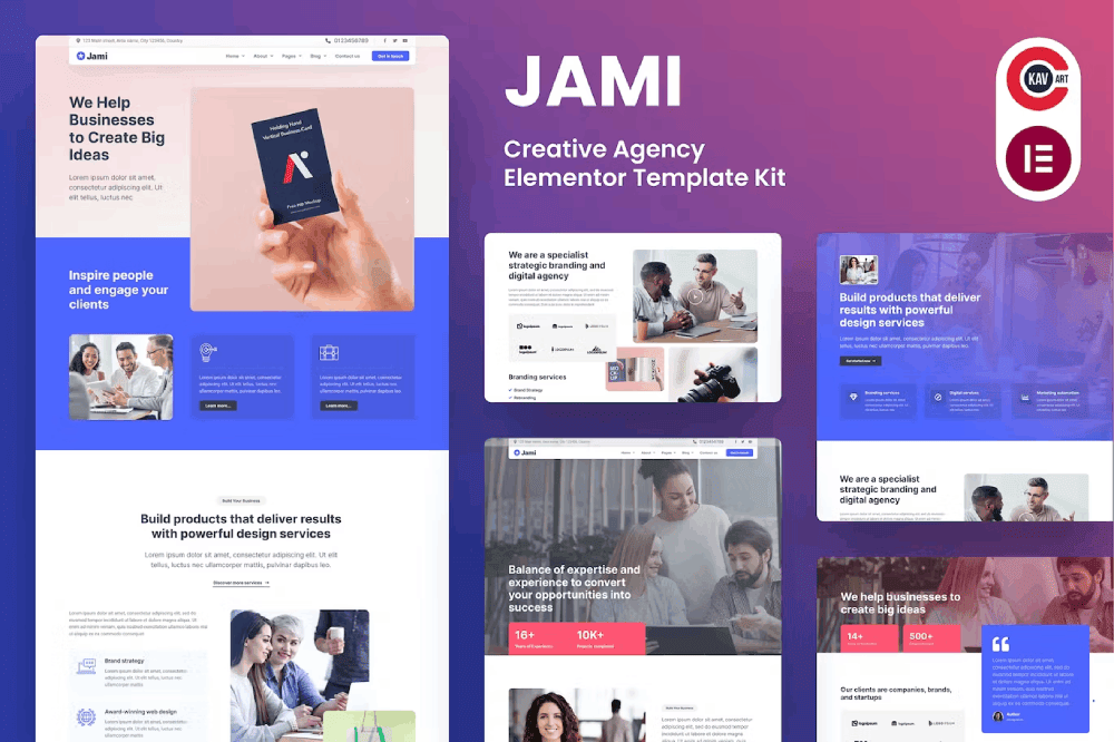 Jami – Creative Agency Elementor Template Kit