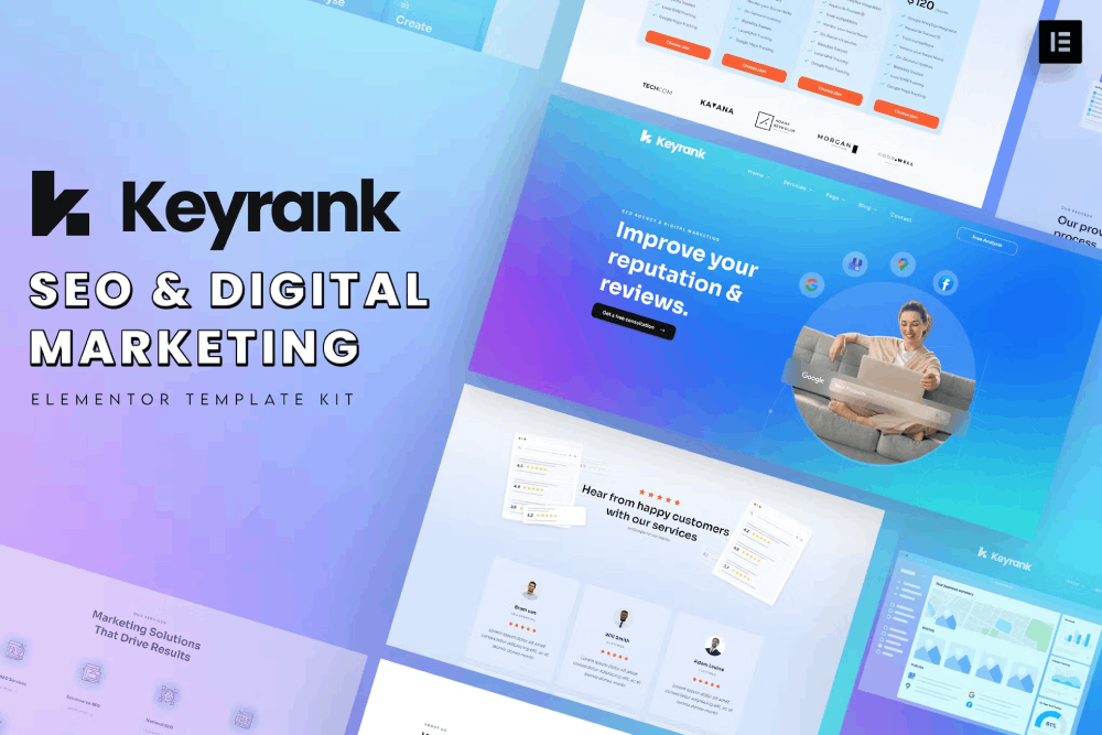 Keyrank – SEO & Digital Marketing Agency Template Kit