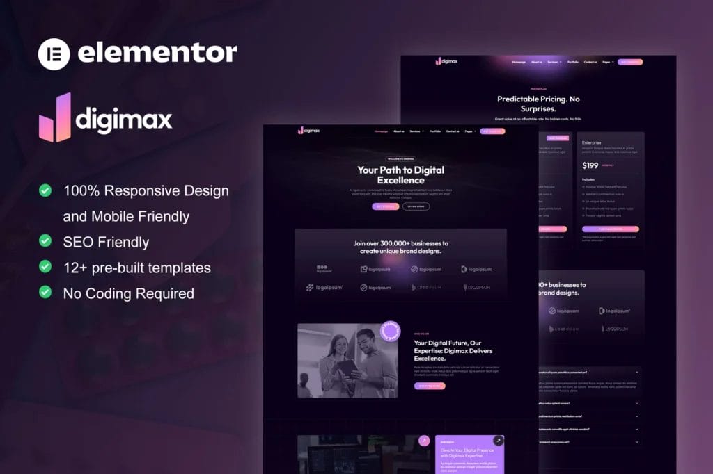 Digimax Elementor Pro Template Kit